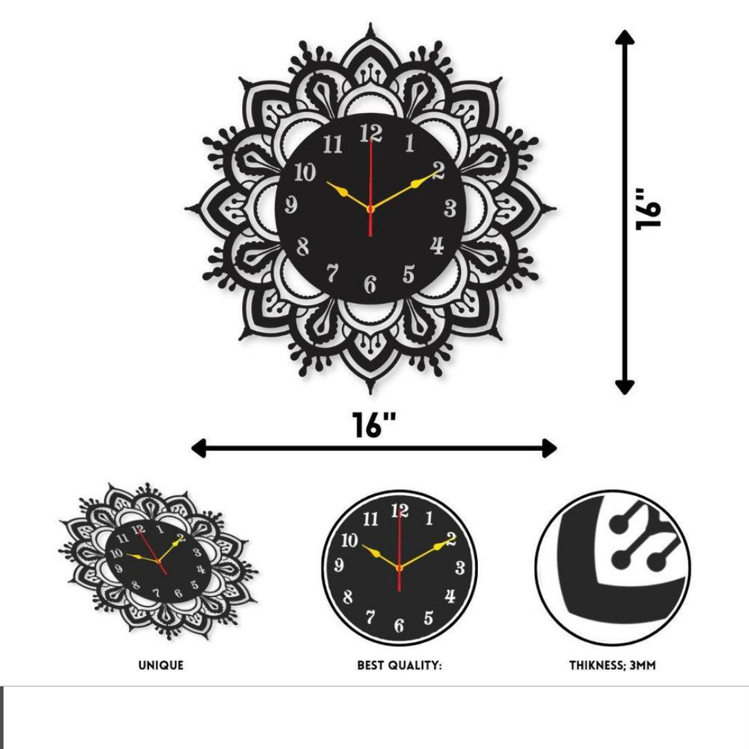 New Flower Round Mrdiy Clock