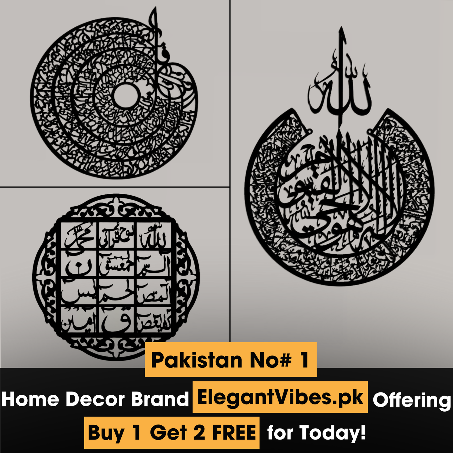 Buy 1 Get 2 Free Calligraphies- Mega Sale