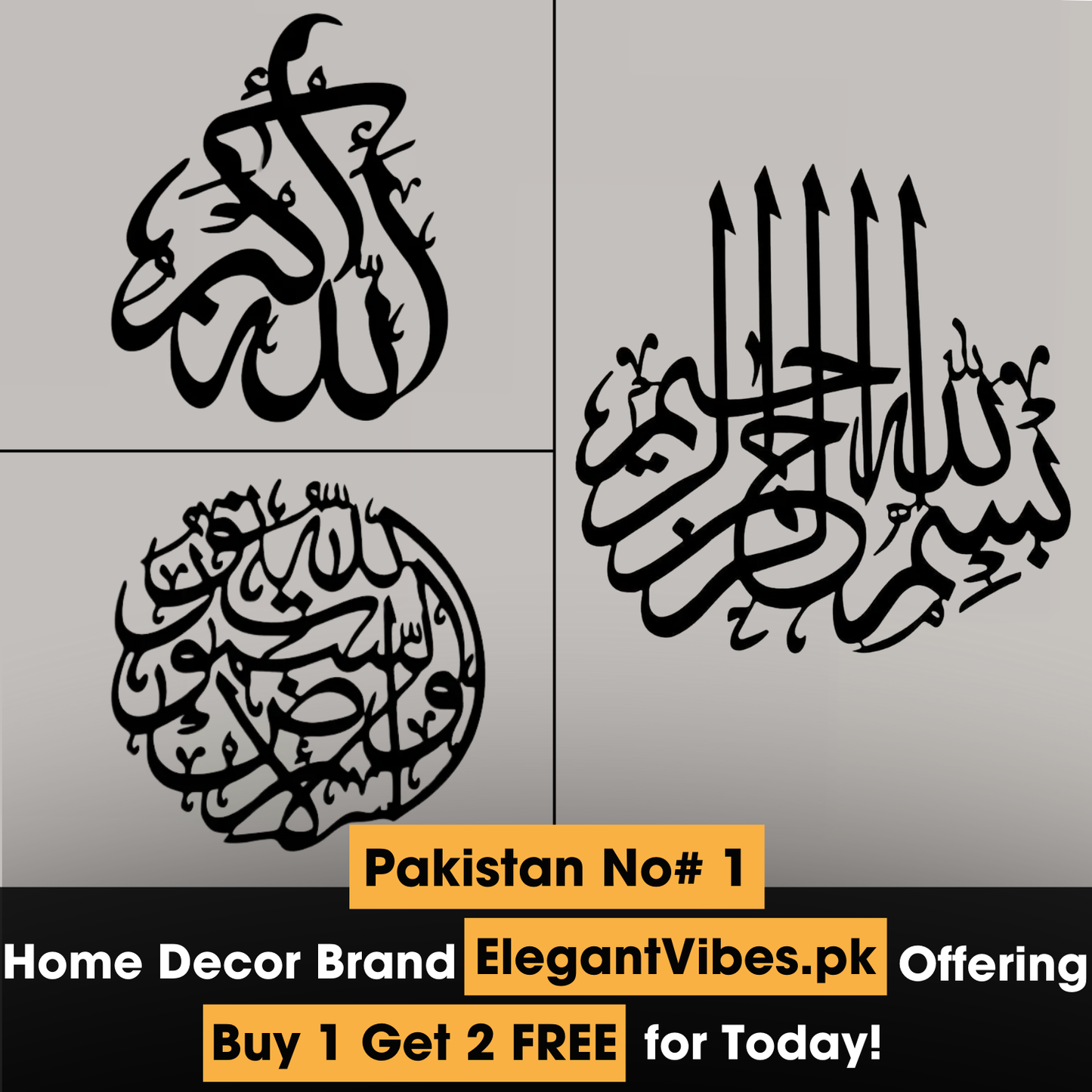 Buy 1 Get 2 Free Calligraphies- Mega Sale