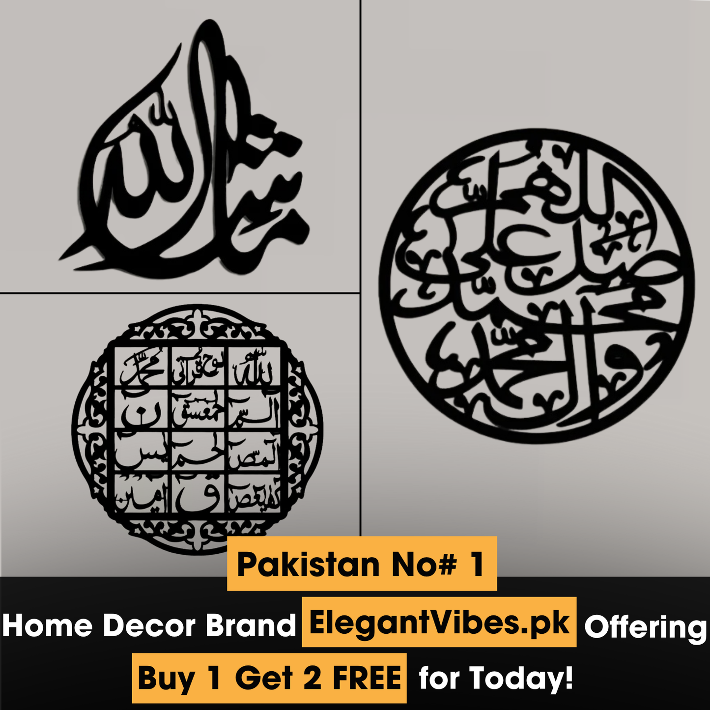 Buy 1 Get 2 Free Calligraphies- Mega Sale