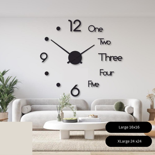 Beautiful Dot Digit Wood Wall Clock